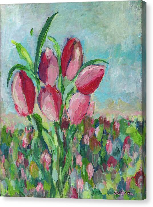 Field of Tulips - Canvas Print