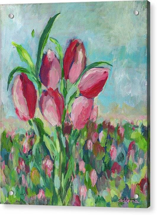 Field of Tulips - Acrylic Print