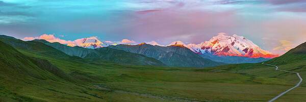 First Light on Denali - Art Print