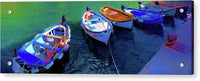 Fishing Boat in a Row - Acrylic Print