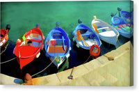 Fishing Boats on the Cinque terra - Canvas Print Canvas Print 1ArtCollection