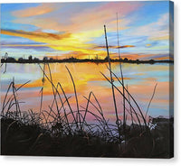 Fishing on the Snake River - Canvas Print