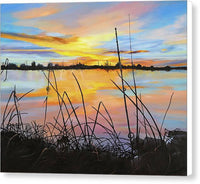 Fishing on the Snake River - Canvas Print