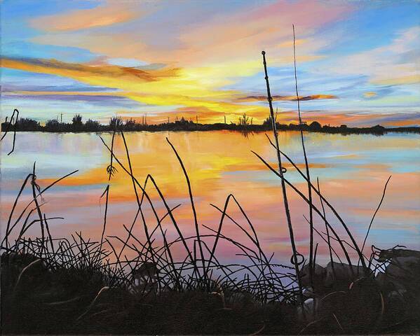 Fishing on the Snake River - Art Print