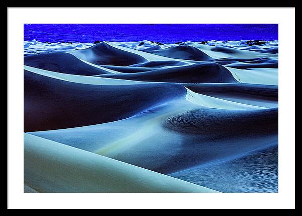 Full Moon in the Dunes - Framed Print