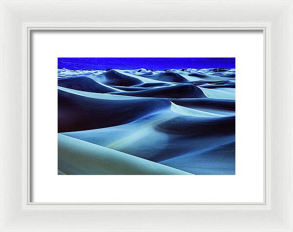 Full Moon in the Dunes - Framed Print