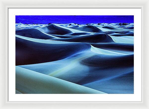 Full Moon in the Dunes - Framed Print