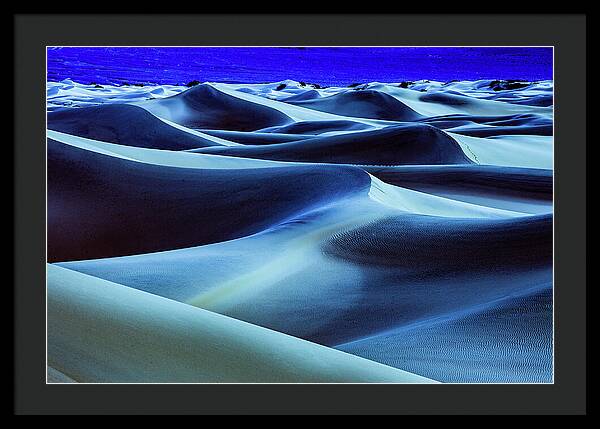 Full Moon in the Dunes - Framed Print