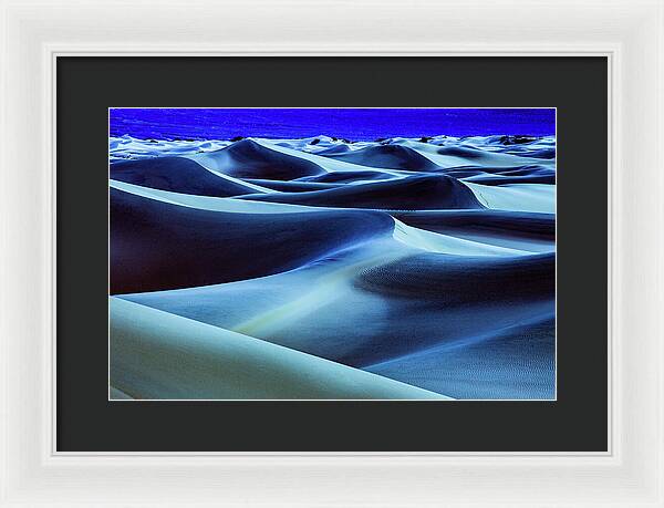 Full Moon in the Dunes - Framed Print