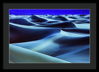 Full Moon in the Dunes - Framed Print