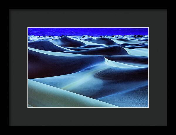 Full Moon in the Dunes - Framed Print