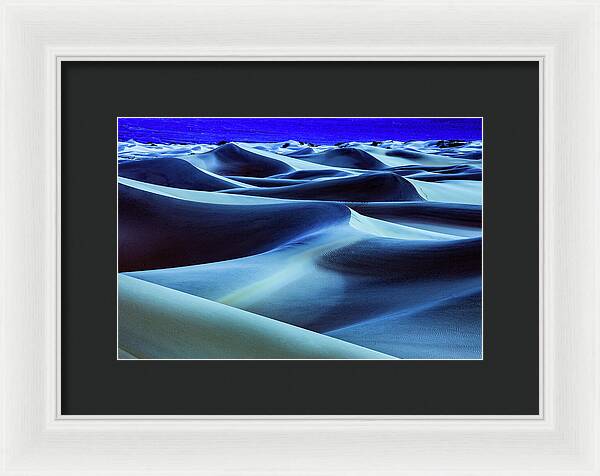 Full Moon in the Dunes - Framed Print