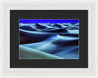 Full Moon in the Dunes - Framed Print