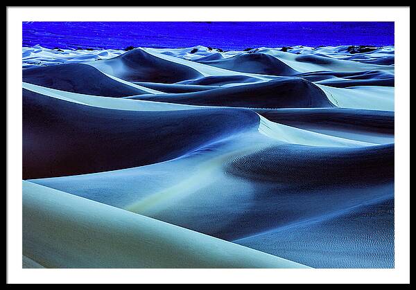 Full Moon in the Dunes - Framed Print