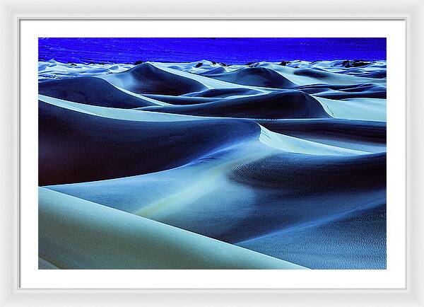 Full Moon in the Dunes - Framed Print