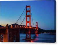 Golden Gate Evening - Canvas Print