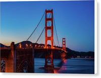 Golden Gate Evening - Canvas Print