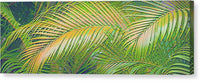 Golden Palm Design Relief - Canvas Print