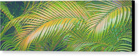 Golden Palm Design Relief - Canvas Print