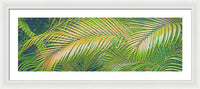 Golden Palm Design Relief - Framed Print