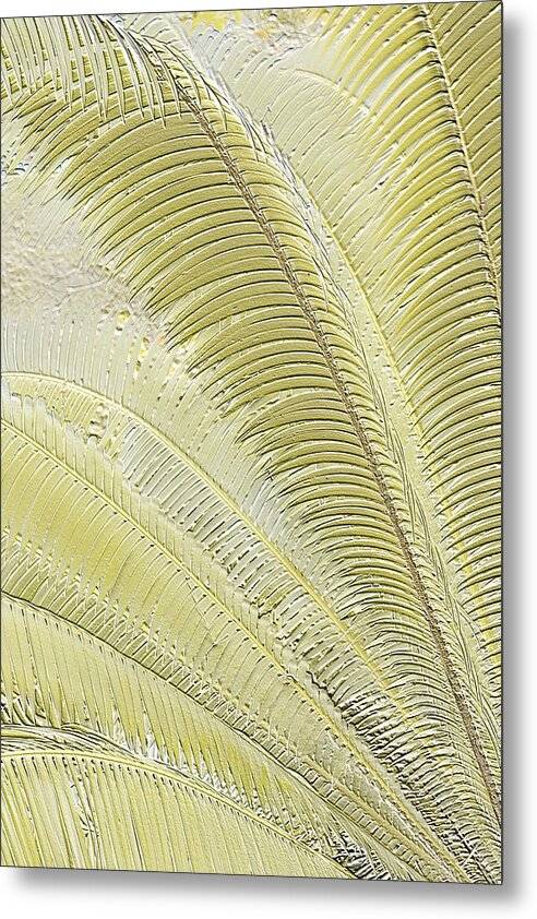 Golden Palms relief - Metal Print Metal Print 1ArtCollection