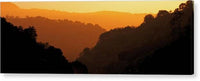 Golden Sunset Ridges - Acrylic Print