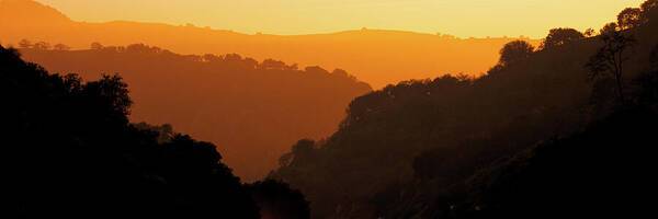 Golden Sunset Ridges - Art Print