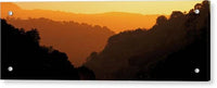 Golden Sunset Ridges - Acrylic Print