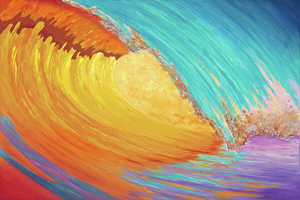 Golden Wave - Art Print Art Print 1ArtCollection