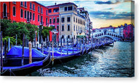 Gondolas All in a Row - Canvas Print