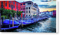 Gondolas All in a Row - Canvas Print