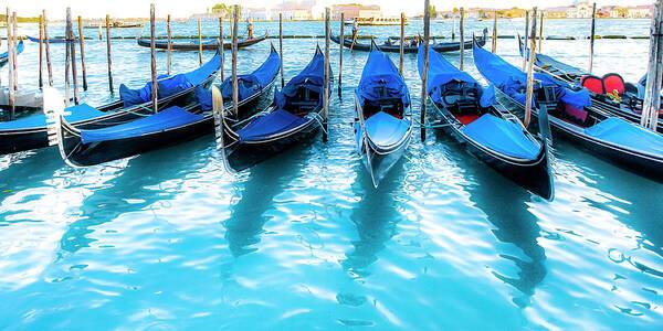 Gondolas in Venice - Art Print