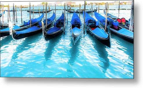 Gondolas in Venice - Metal Print Metal Print 1ArtCollection