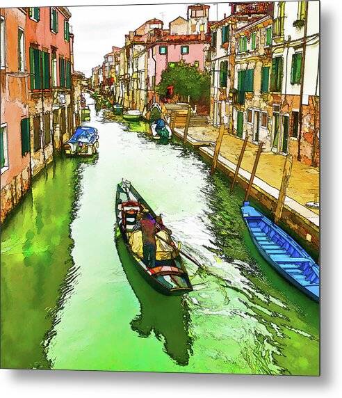 Gondolier - Metal Print