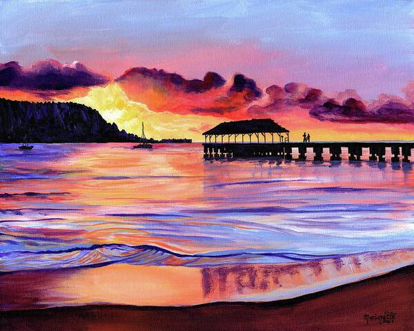 Hanalei Pier - Art Print Art Print 1ArtCollection