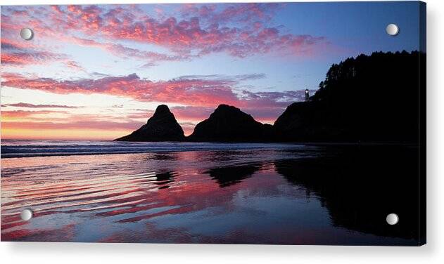 Heceta Beach Sunset - Acrylic Print