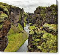 Icelandic Canyon 1 - Canvas Print