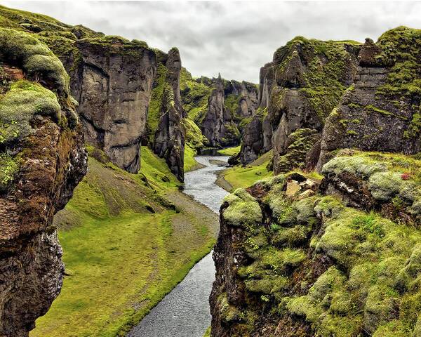 Icelandic Canyon 1 - Art Print