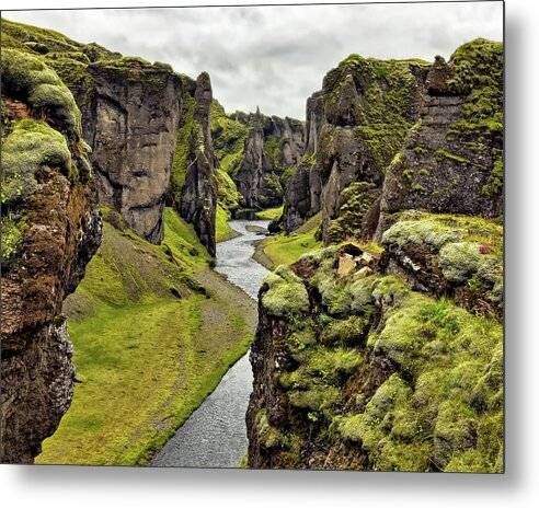 Icelandic Canyon 1 - Metal Print