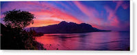 Kahana Bay Sunset Panorama - Canvas Print