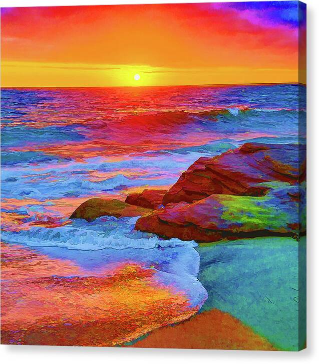 La Jolla Sunset No 1 - Canvas Print