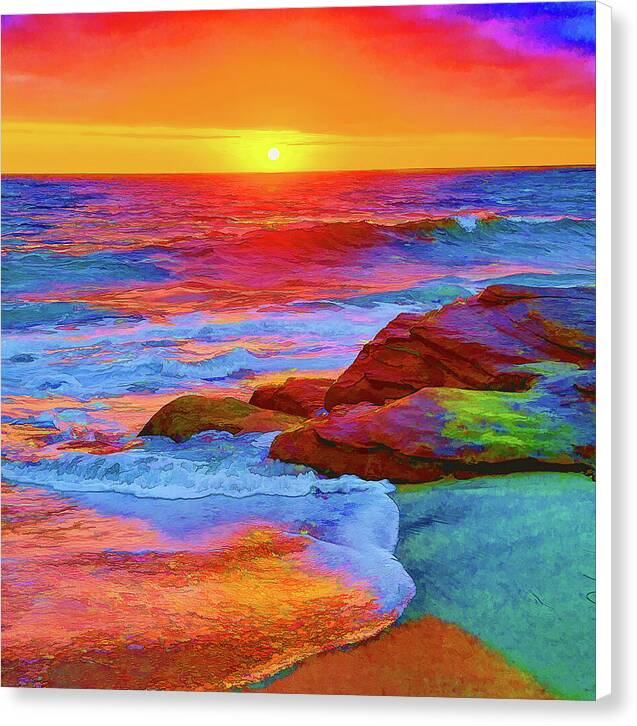 La Jolla Sunset No 1 - Canvas Print