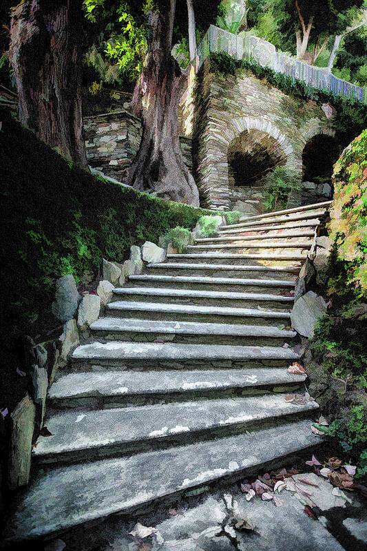 Lake Como Stairway - Art Print Art Print 1ArtCollection