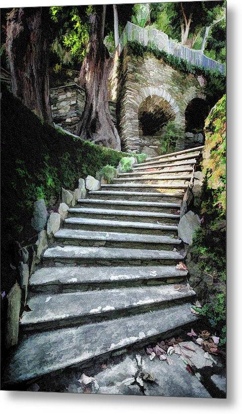 Lake Como Stairway - Metal Print Metal Print 1ArtCollection