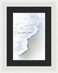 Line on the Sand - Framed Print