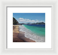 Lovers Beach, Nevis Island - Framed Print