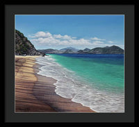 Lovers Beach, Nevis Island - Framed Print