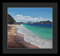 Lovers Beach, Nevis Island - Framed Print