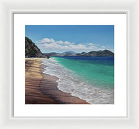 Lovers Beach, Nevis Island - Framed Print