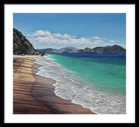 Lovers Beach, Nevis Island - Framed Print